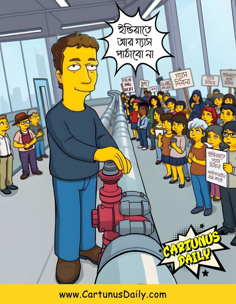 ফেসবুক থেকে ইন্ডিয়ায় আর গ্যাস যাবে না