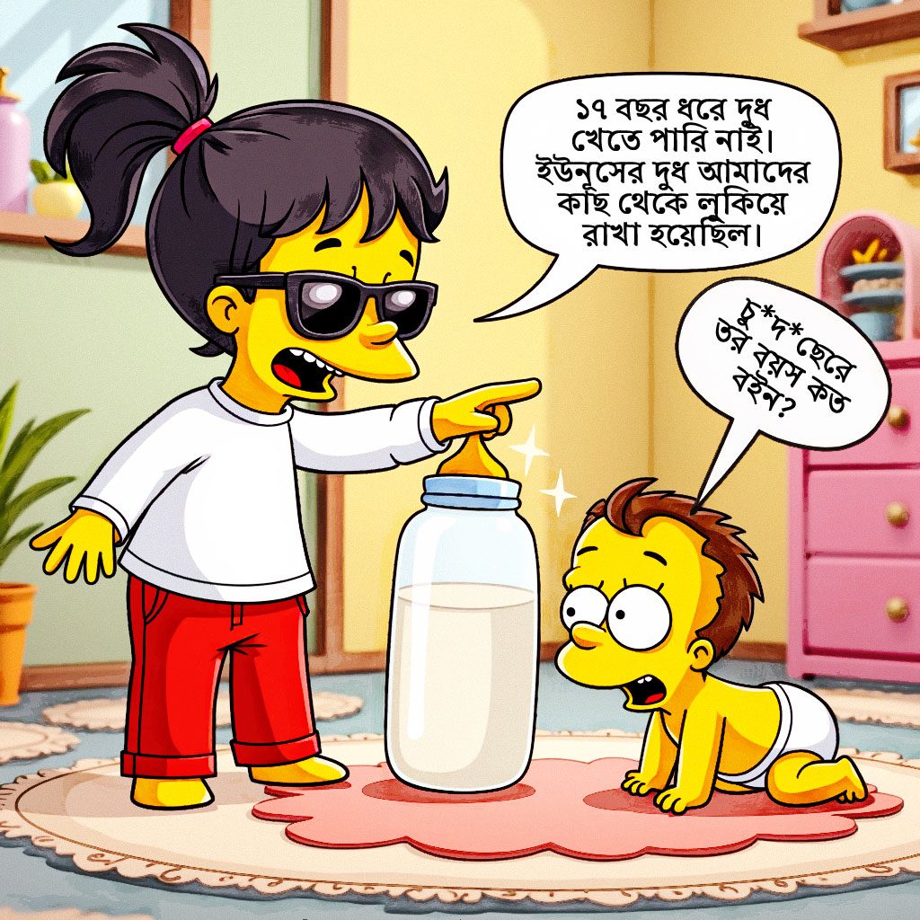 ৭ বছরের শিশু বাক স্বাধীনতাহীনতার বাণী শোনায় ইউনূস রেজিমে | 7-year-old child speaks out against lack of freedom of speech in Yunus regime
